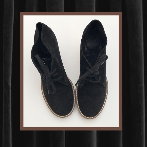 J. CREW 👢 MACALISTER BLACK SUEDE HEELED BOOTS - Picture 3 of 5